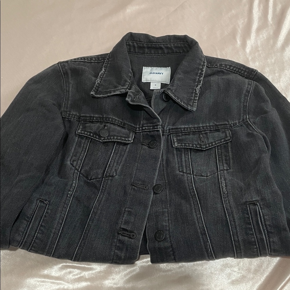 Black jean jacket